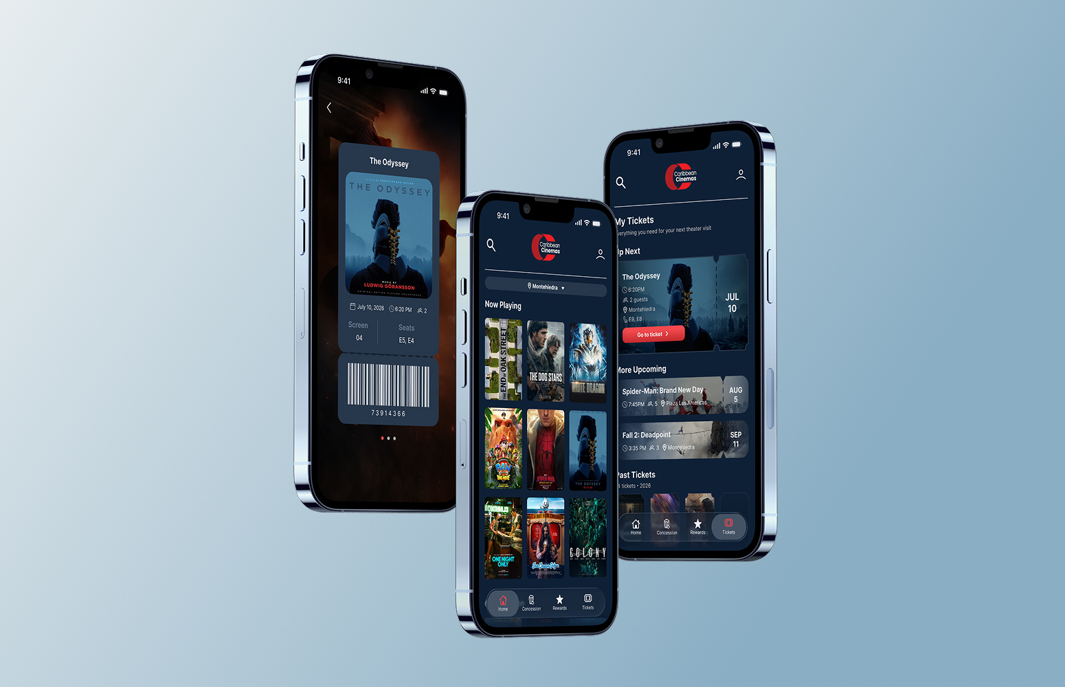 Caribbean Cinemas app redesign preview